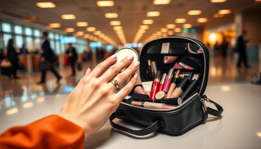 eksperttips til makeup i håndbagagen