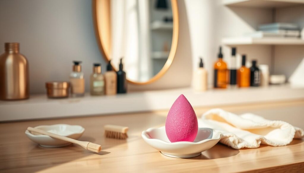 tips til rengøring af beauty blender opbevaring